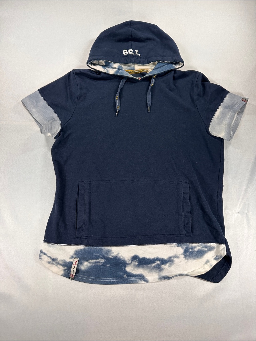 Triple Five Soul Men’s Blue Short Sleeve Hoodie M Streetwear